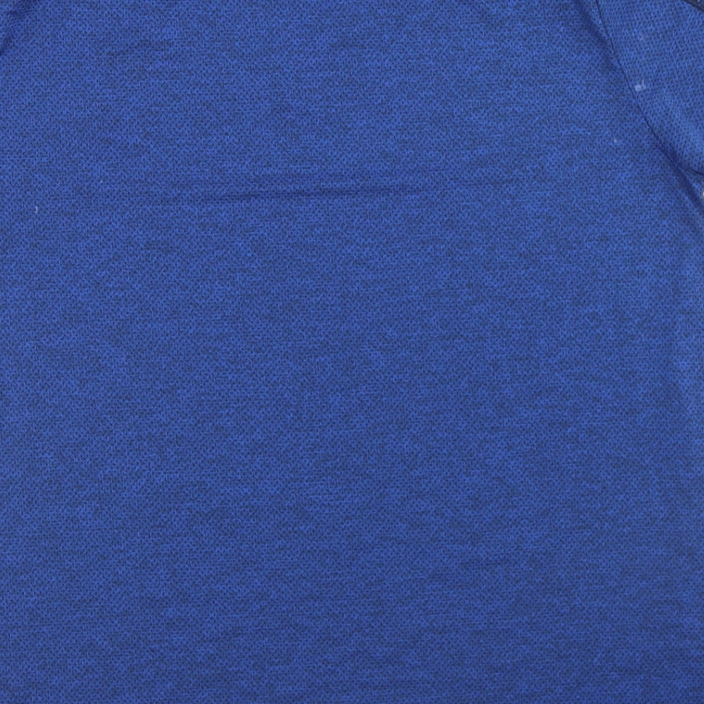 Dunnes Stores Mens Blue  Polyester Basic T-Shirt Size M Crew Neck