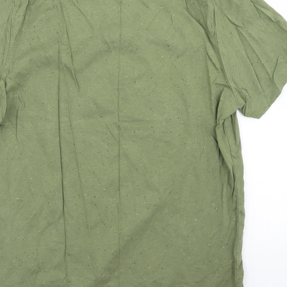 Primark Mens Green  Cotton  T-Shirt Size S Crew Neck  - Rick and Morty
