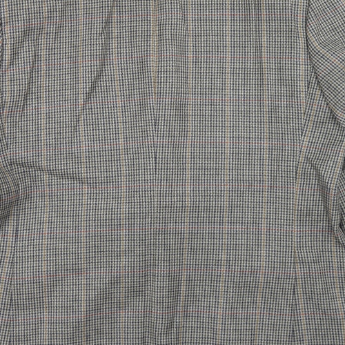 West Brook Mens Beige Houndstooth Wool Jacket Blazer Size 44