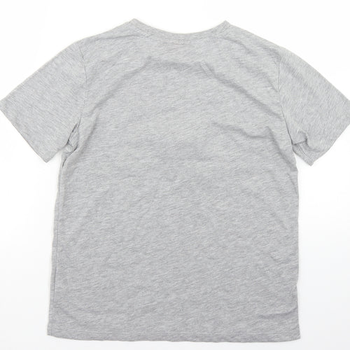 Primark Womens Grey  Polyester Basic T-Shirt Size XS Crew Neck - Frida Kahlo