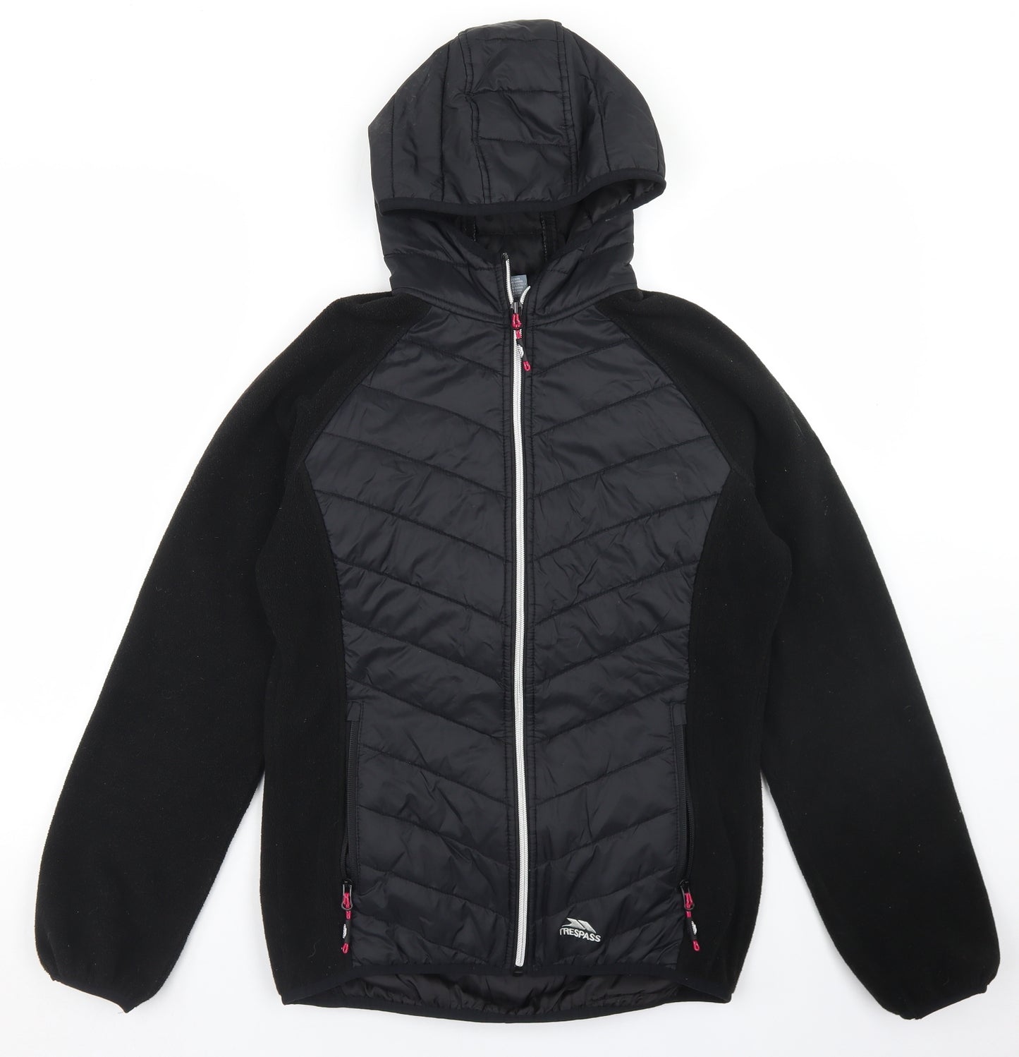 Trespass Womens Black   Jacket  Size 10  Zip - Fleece Sleeve lining