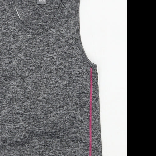 NEXT Girls Grey  Polyester Jersey Tank Size 9 Years Scoop Neck Pullover