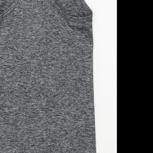 NEXT Girls Grey  Polyester Jersey Tank Size 9 Years Scoop Neck Pullover