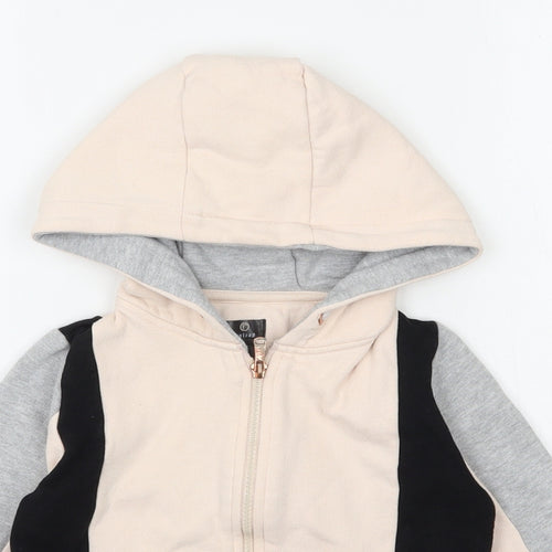 Firetrap Girls Pink  Cotton Full Zip Hoodie Size 5-6 Years  Zip