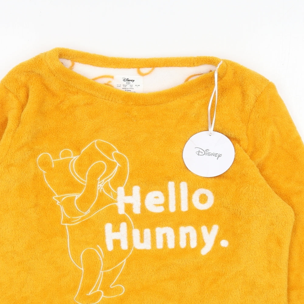 Primark Womens Yellow  Polyester Top Pyjama Top Size 10   - Disney, Winnie the Pooh