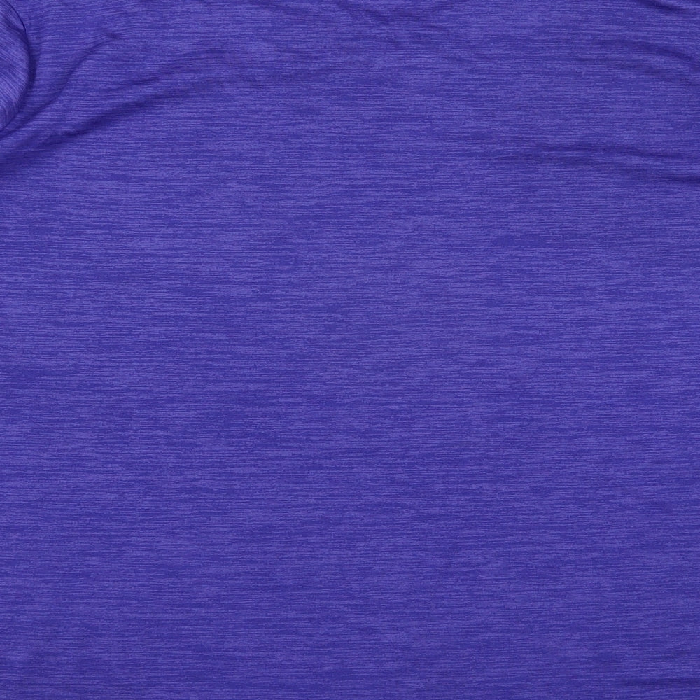 Dunnes Stores Womens Purple  Polyester Jersey T-Shirt Size XL Scoop Neck Pullover
