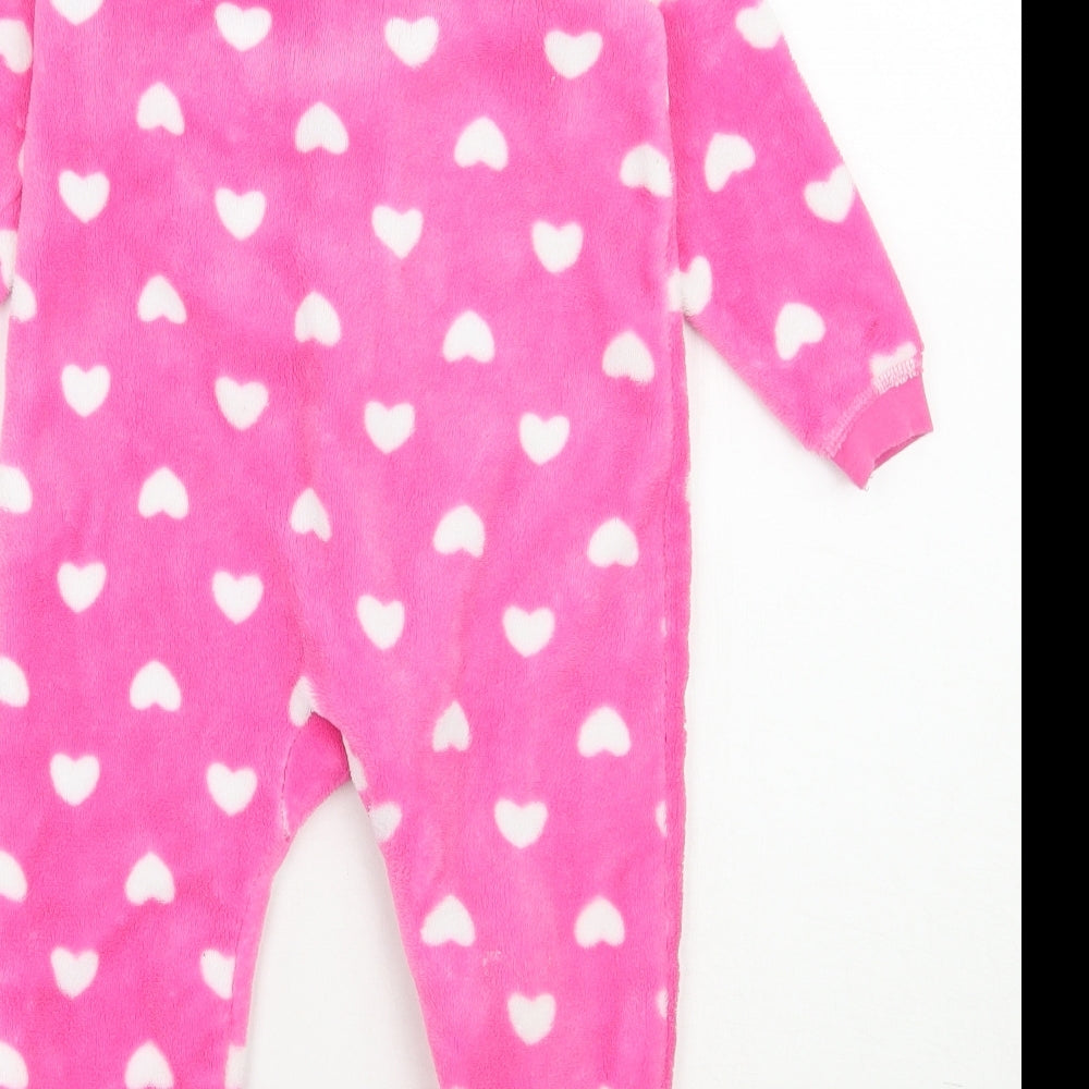 Dunnes Stores  Pink  Polyester  One Piece Size 12-18 Months  Zip