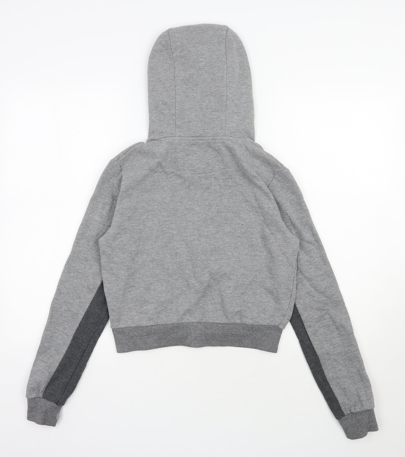 Pink Soda Womens Grey  Cotton Full Zip Hoodie Size 6  Zip