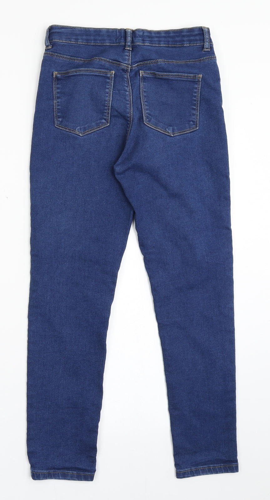 Jeff&Co Girls Blue  Cotton Skinny Jeans Size 10-11 Years  Regular Button
