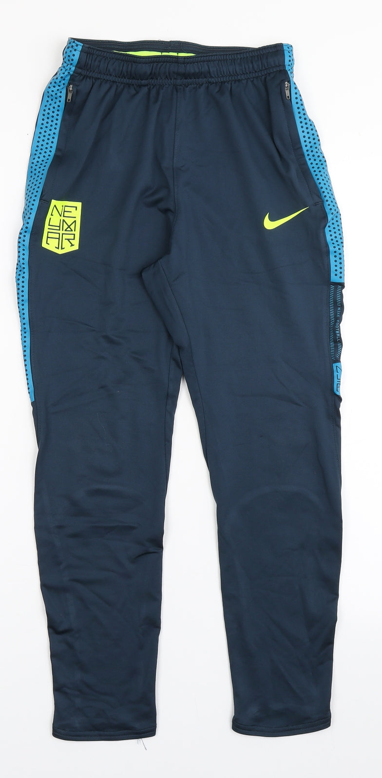 Nike Boys Blue  Polyester Jogger Trousers Size 12-13 Years  Regular Pullover