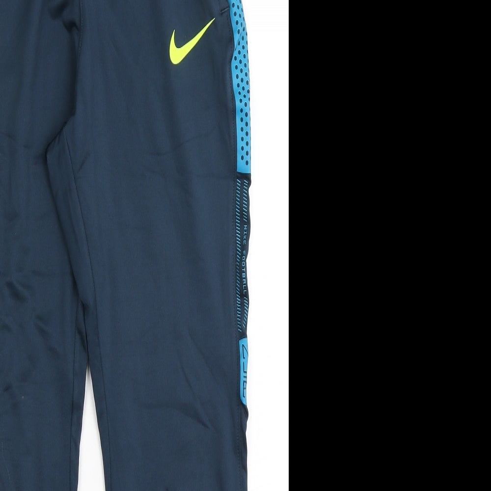 Nike Boys Blue  Polyester Jogger Trousers Size 12-13 Years  Regular Pullover