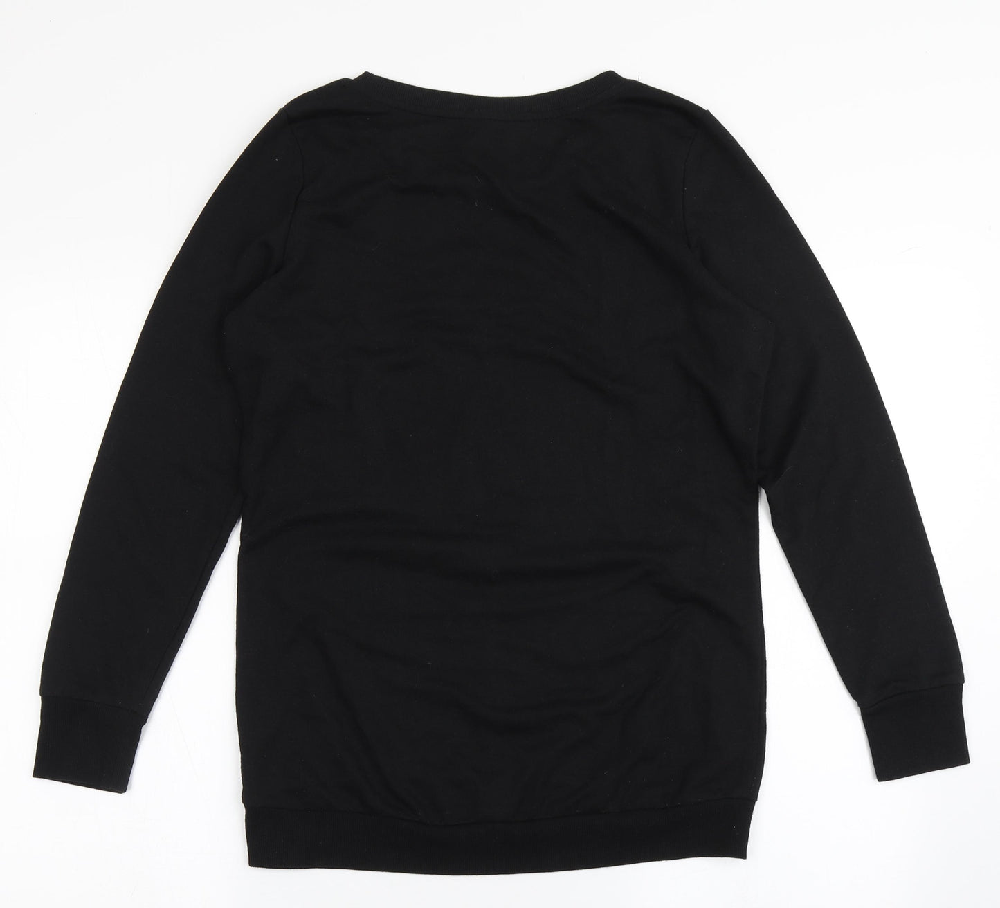 F&F Womens Black  Polyester Pullover Sweatshirt Size 10  Pullover - Christmas