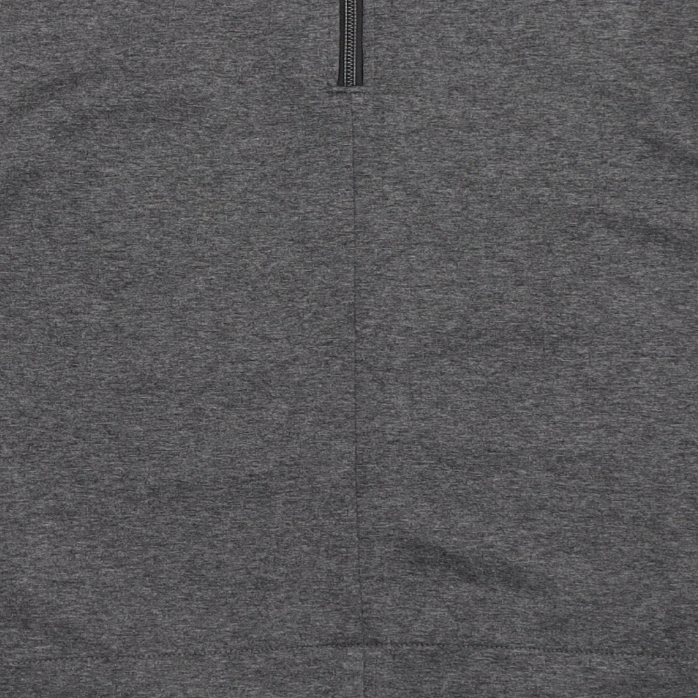 United Colors of Benetton Womens Grey  Polyester Pullover Sweatshirt Size S  Pullover