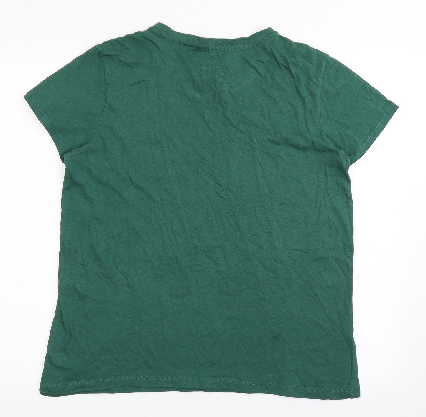 Primark Womens Green  100% Cotton Basic T-Shirt Size M Round Neck - New York