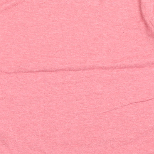 Young Dimension Girls Pink  Polyester Basic T-Shirt Size 5-6 Years Round Neck Pullover - Sparkle
