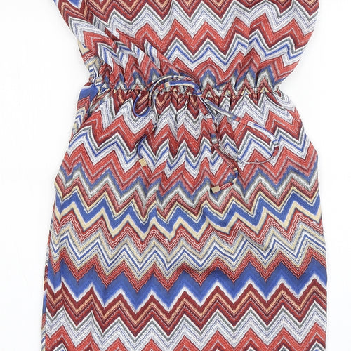 River Island Womens Multicoloured  Polyester Sheath  Size 8  Roll Neck Pullover