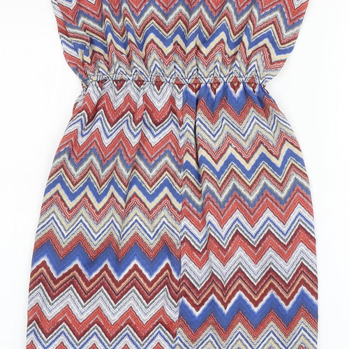 River Island Womens Multicoloured  Polyester Sheath  Size 8  Roll Neck Pullover