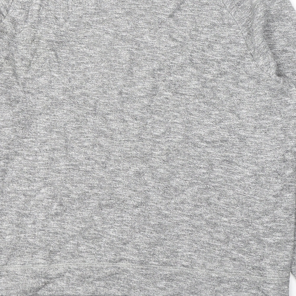 Topshop Mens Grey Round Neck  Cotton Pullover Jumper Size L