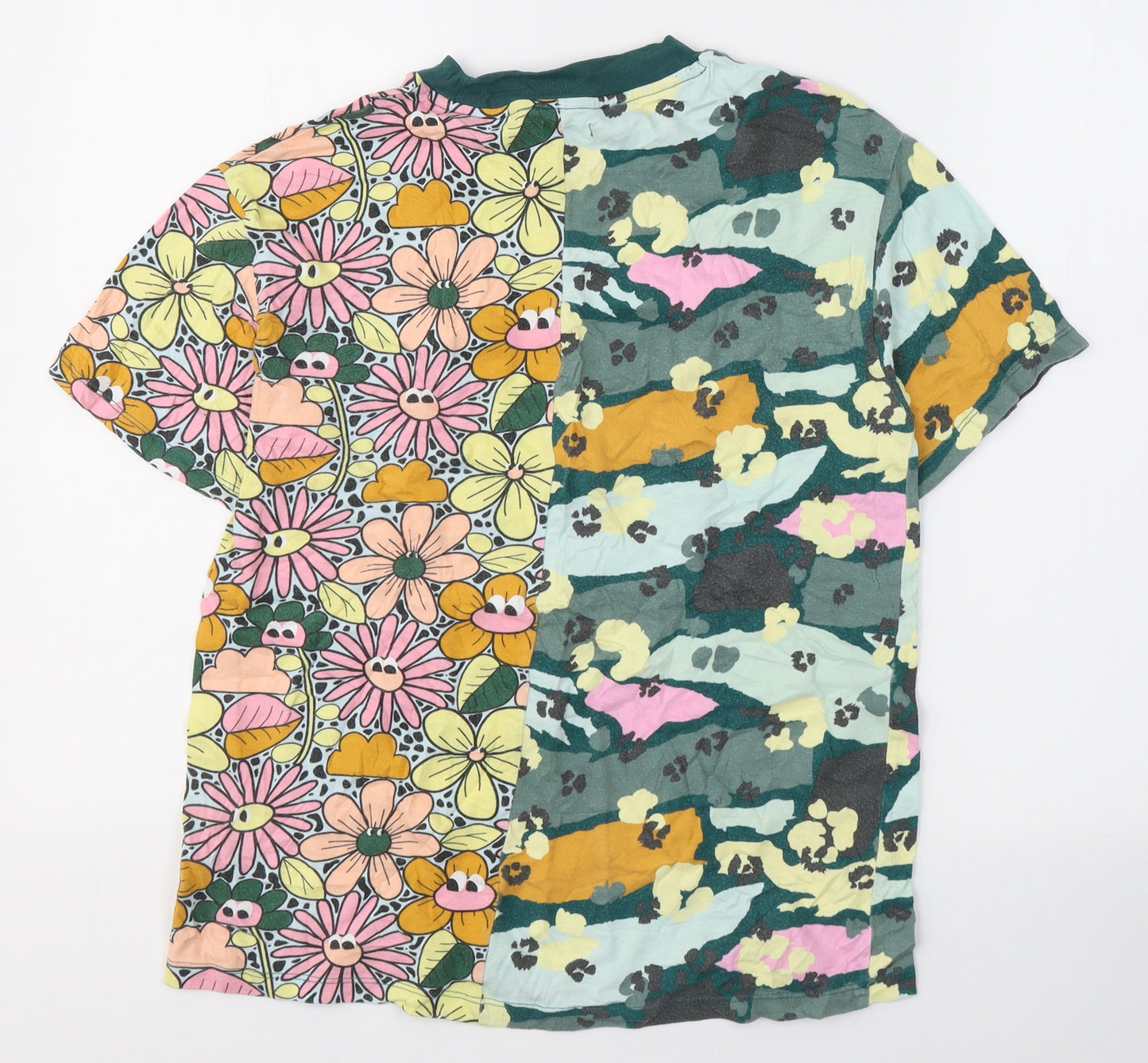 NEXT Boys Multicoloured Colourblock Cotton Pullover T-Shirt Size 12 Years Round Neck Pullover - Miami