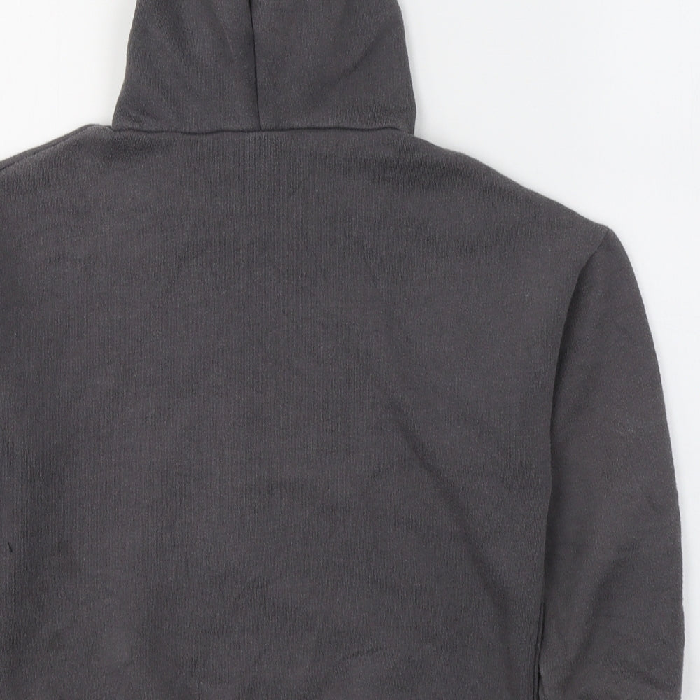 Zara Boys Grey  Cotton Pullover Hoodie Size 7 Years  Pullover