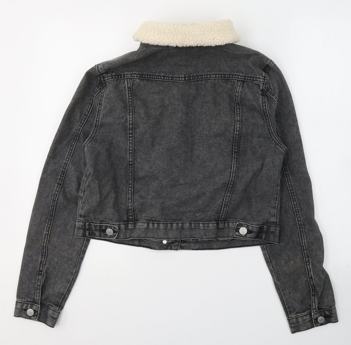 New Look Womens Black   Jacket  Size 12  Button