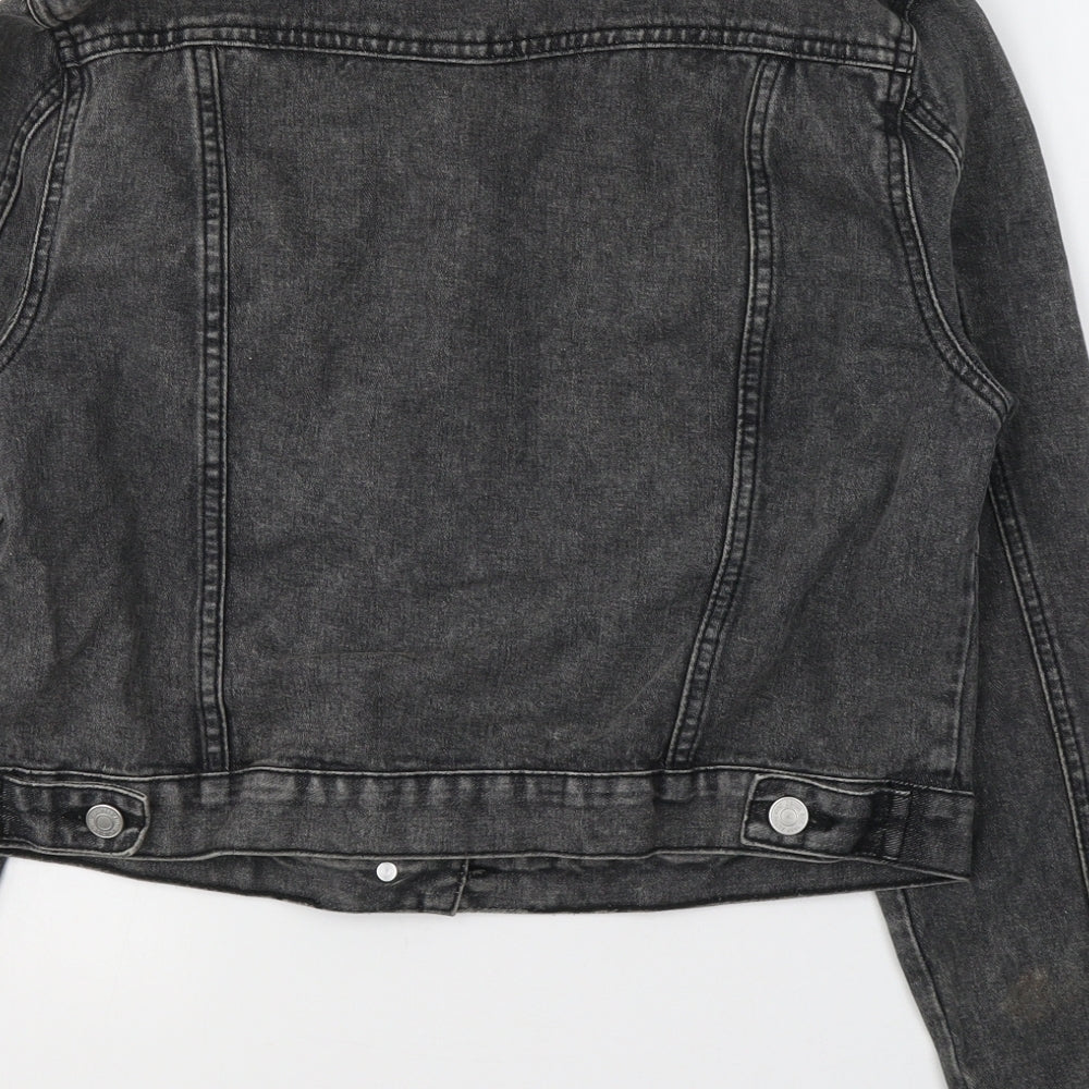 New Look Womens Black   Jacket  Size 12  Button