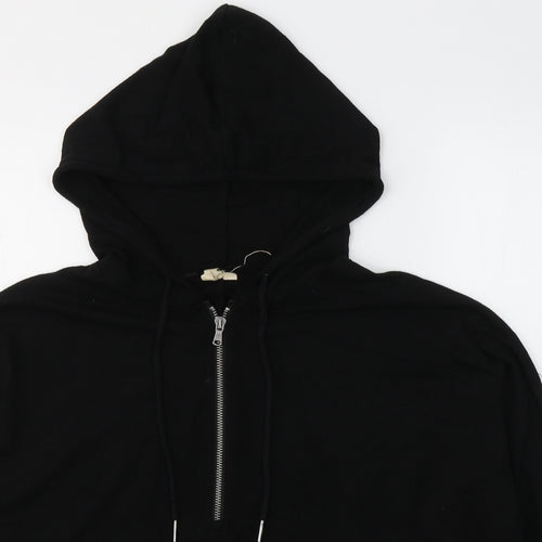 Cable & Gauge Womens Black  Viscose Pullover Hoodie Size L  Pullover