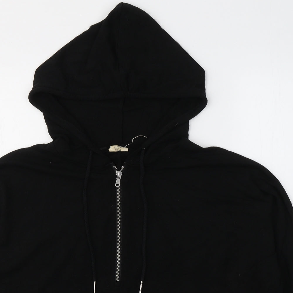 Cable & Gauge Womens Black  Viscose Pullover Hoodie Size L  Pullover