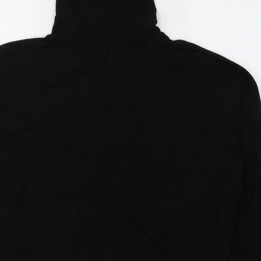Cable & Gauge Womens Black  Viscose Pullover Hoodie Size L  Pullover