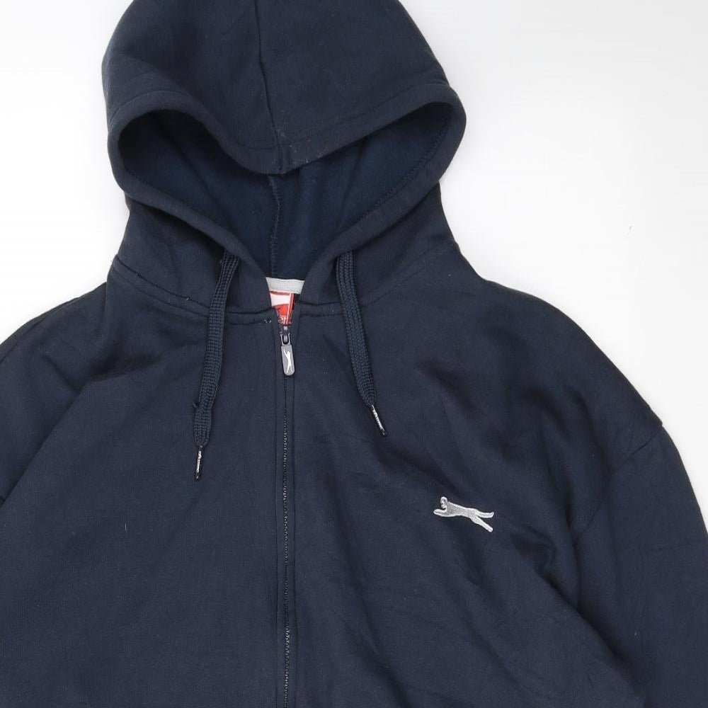 Slazenger Mens Blue  Cotton Full Zip Hoodie Size XL