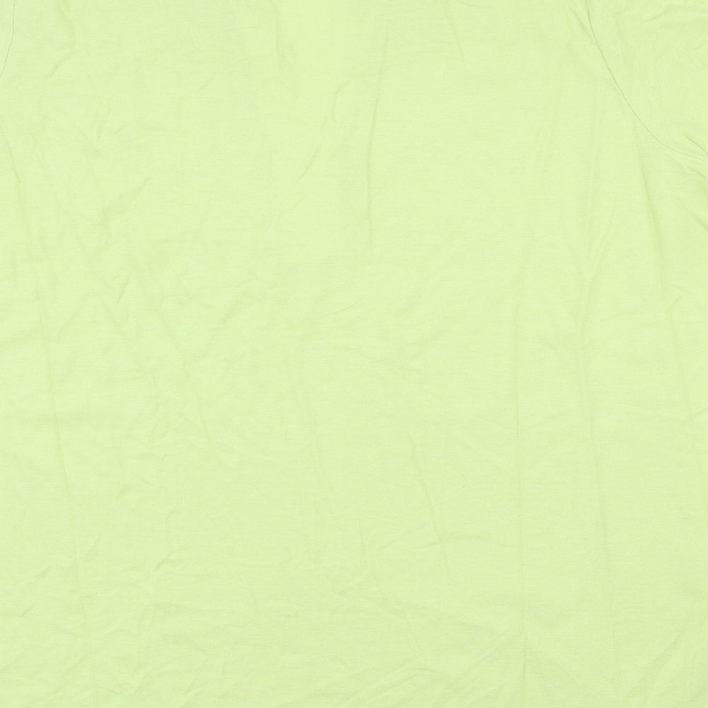 BM Casual Mens Green  100% Cotton  Polo Size XL Collared Button