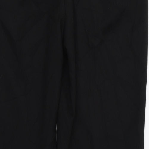 NEXT Womens Black  Polyester Trousers  Size 10 L28 in Regular Zip