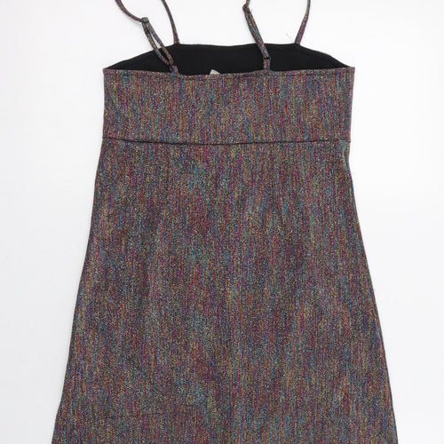 ASOS Womens Multicoloured  Polyester Tank Dress  Size 6  Square Neck Pullover