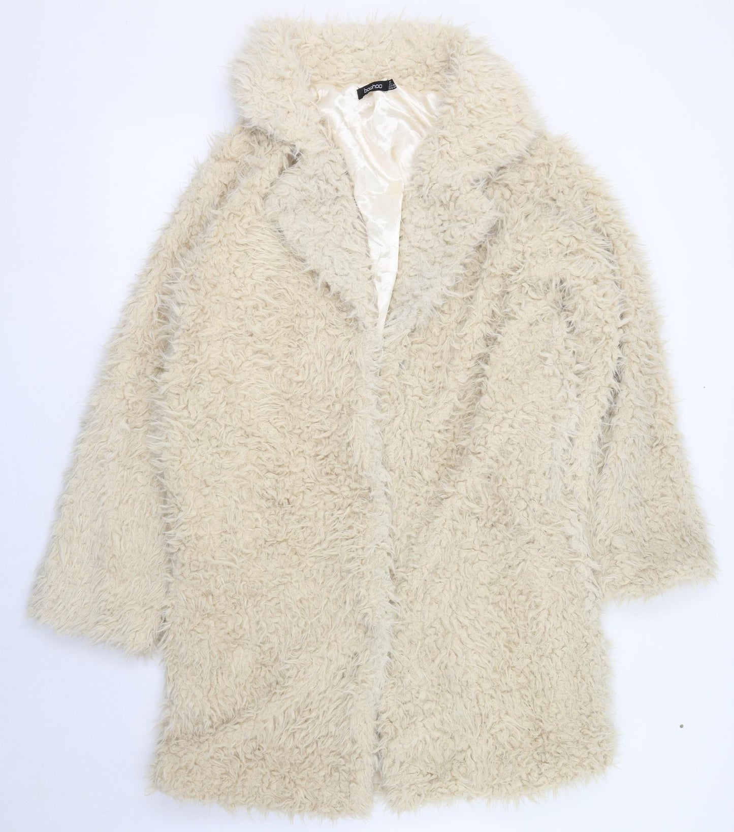Boohoo Womens Ivory   Jacket  Size 18  Button