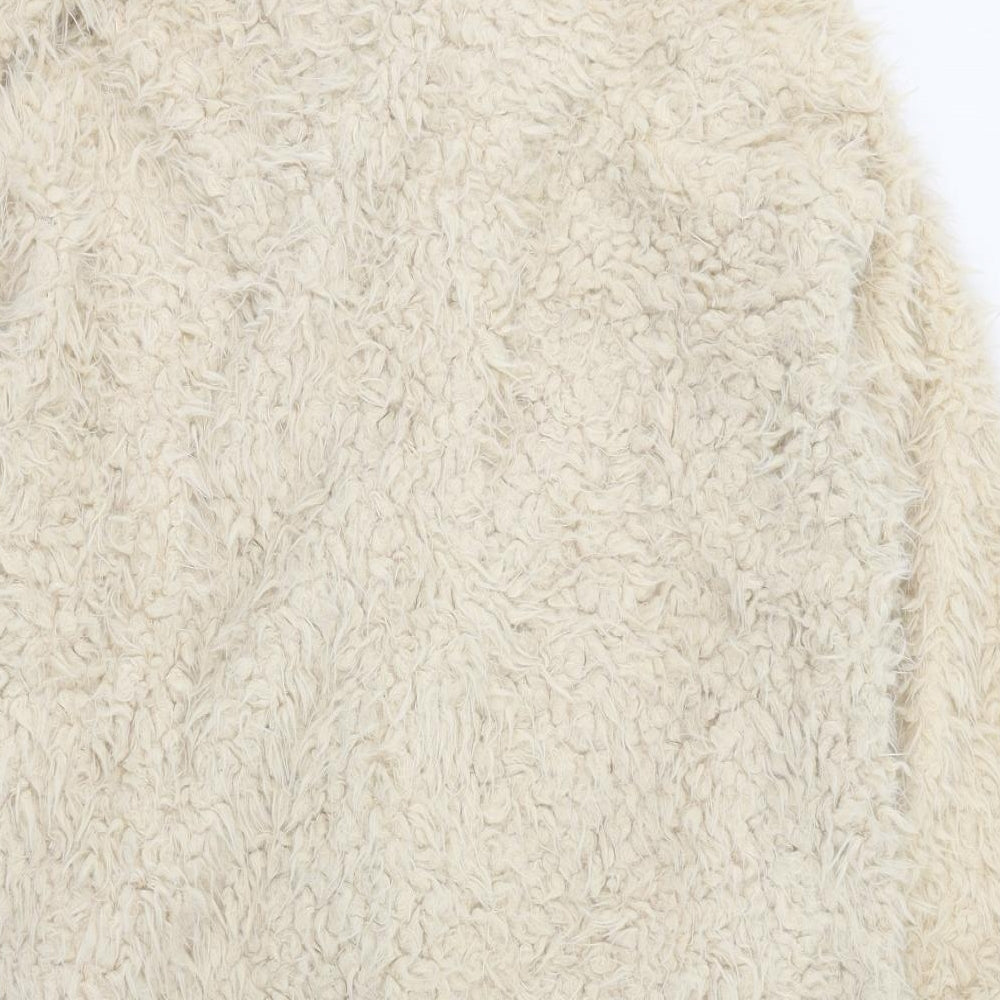 Boohoo Womens Ivory   Jacket  Size 18  Button