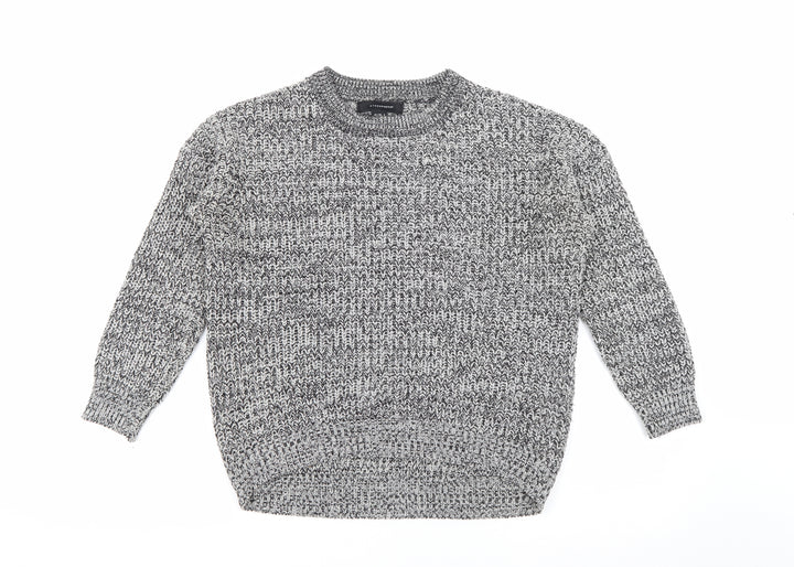 Atmosphere Womens Grey Crew Neck  Acrylic Pullover Jumper Size 8
