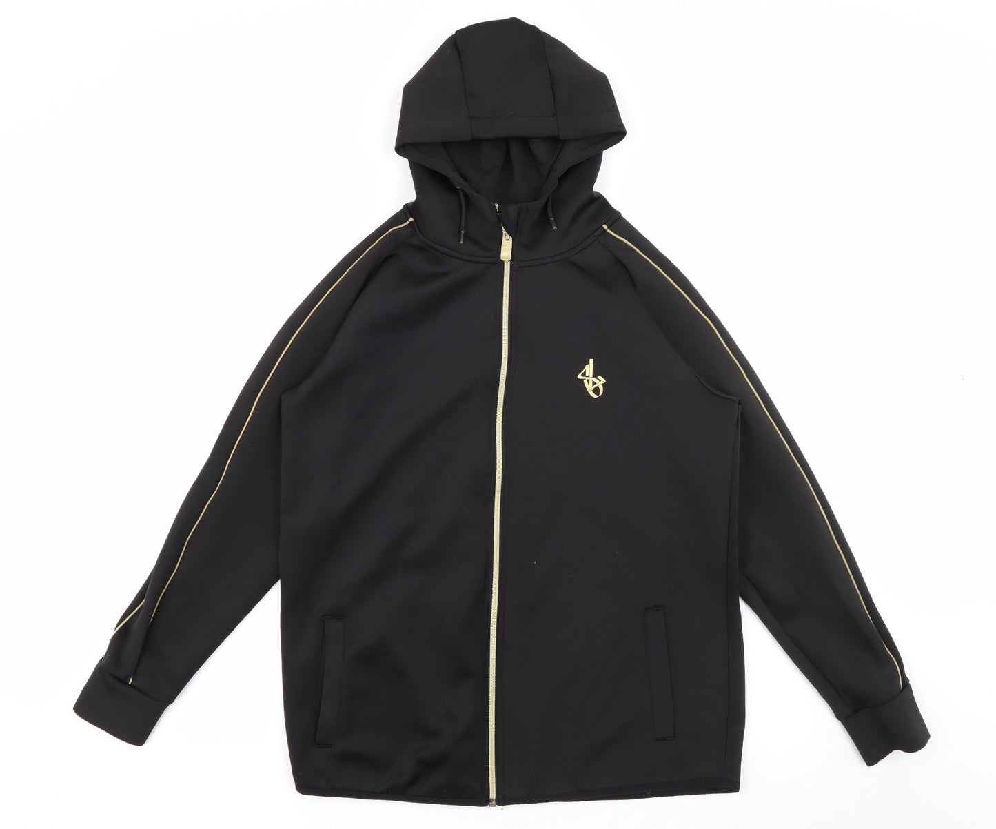 Sonneti Boys Black  Polyester Full Zip Hoodie Size 13-14 Years  Zip