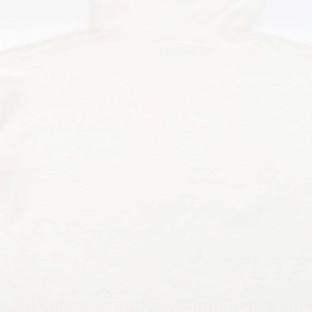 George Womens White  Nylon Pullover Hoodie Size 16