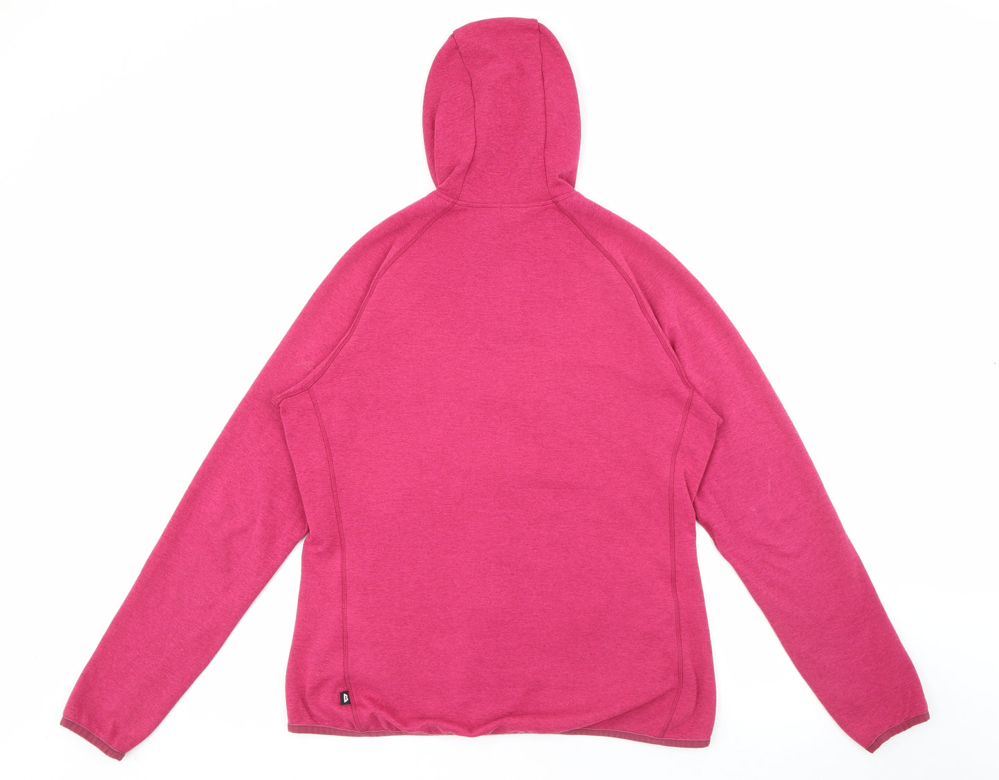 Mountain Equipment Womens Pink  Polyester Full Zip Hoodie Size 14  Zip