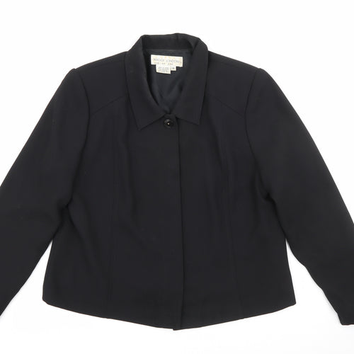 Maggy London Womens Black   Jacket  Size 10  Button