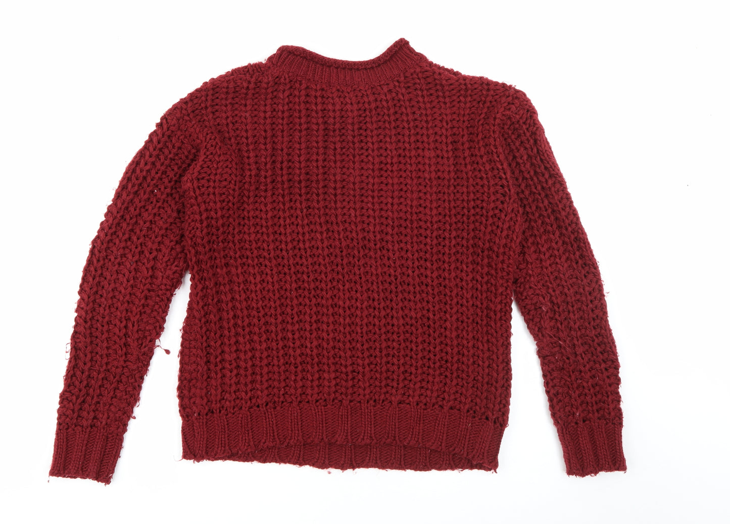 Atmosphere Womens Red Roll Neck  Acrylic Pullover Jumper Size 12