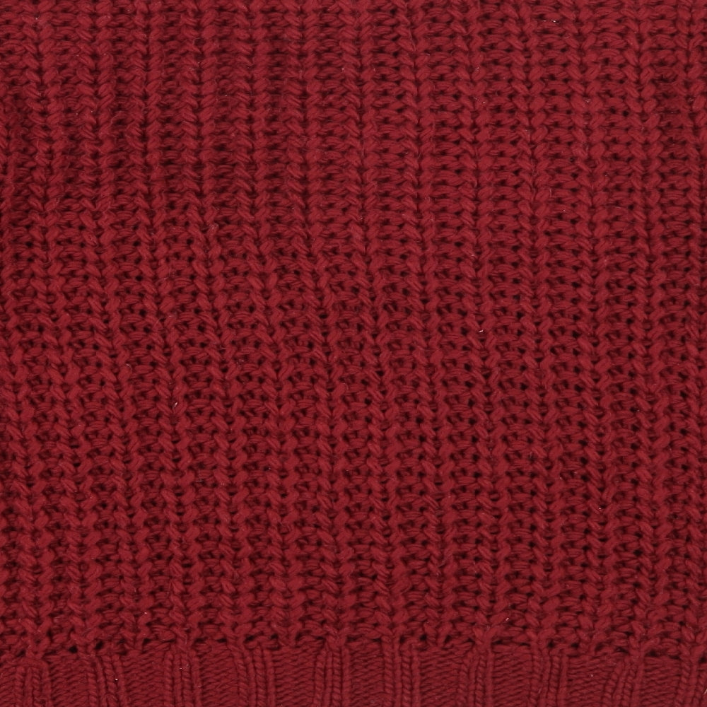 Atmosphere Womens Red Roll Neck  Acrylic Pullover Jumper Size 12