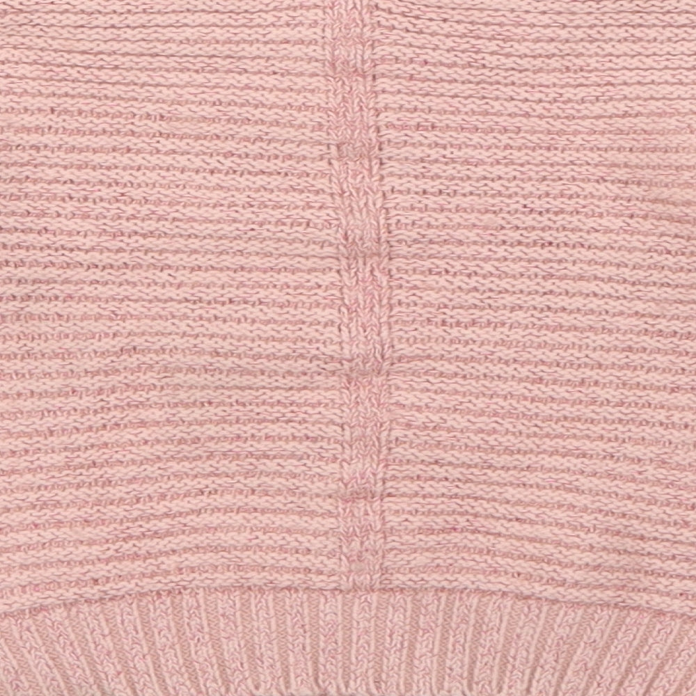 NEXT Girls Pink  Cotton Pullover Jumper Size 18-24 Months   - Sparkle