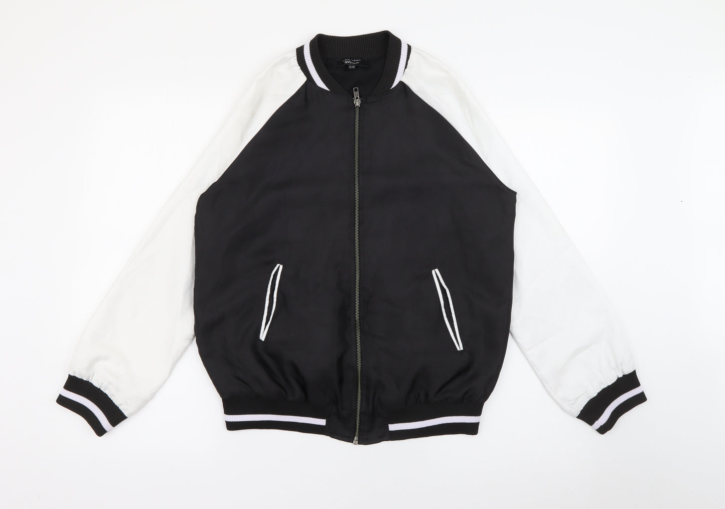 New Look Girls Black   Bomber Jacket Jacket Size 14-15 Years  Zip