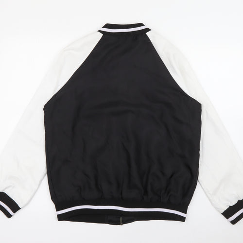 New Look Girls Black   Bomber Jacket Jacket Size 14-15 Years  Zip
