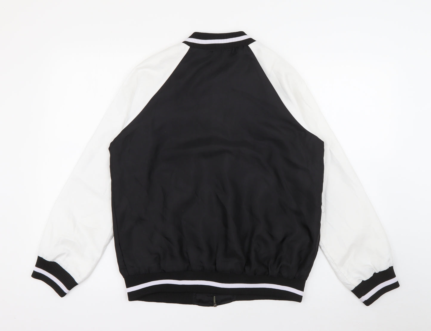 New Look Girls Black   Bomber Jacket Jacket Size 14-15 Years  Zip