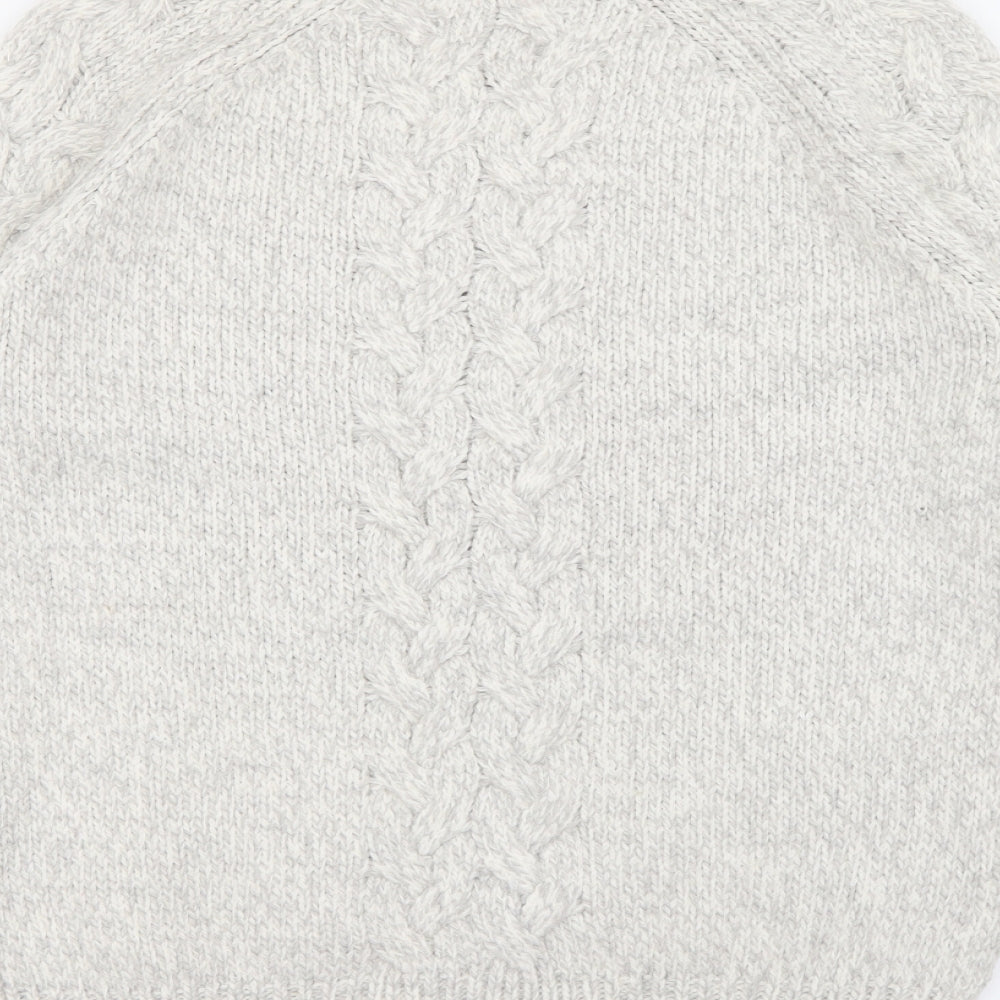 Marks and Spencer Womens Ivory High Neck  Acrylic Pullover Jumper Size S