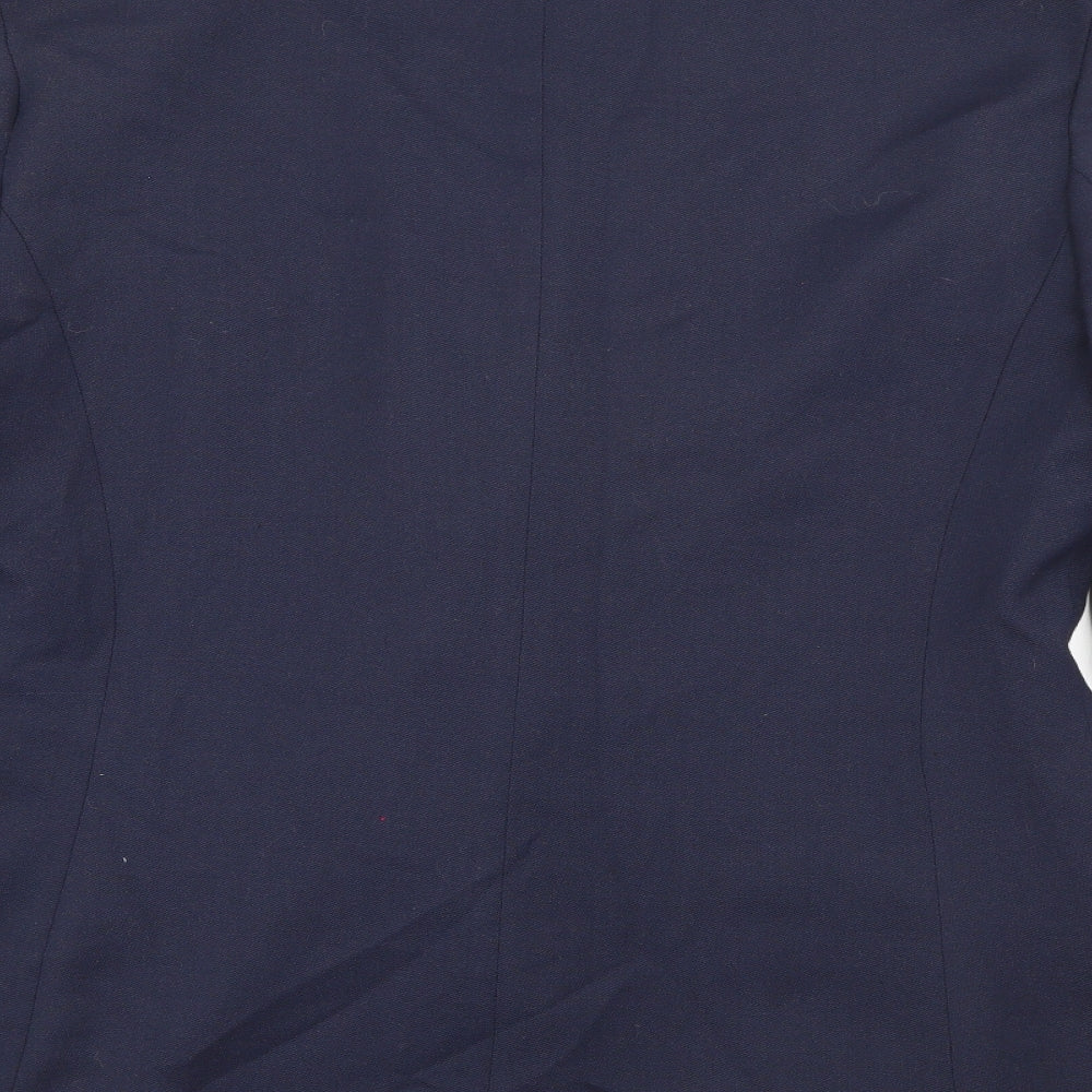 Alexon Womens Blue  Polyester Jacket Blazer Size 14