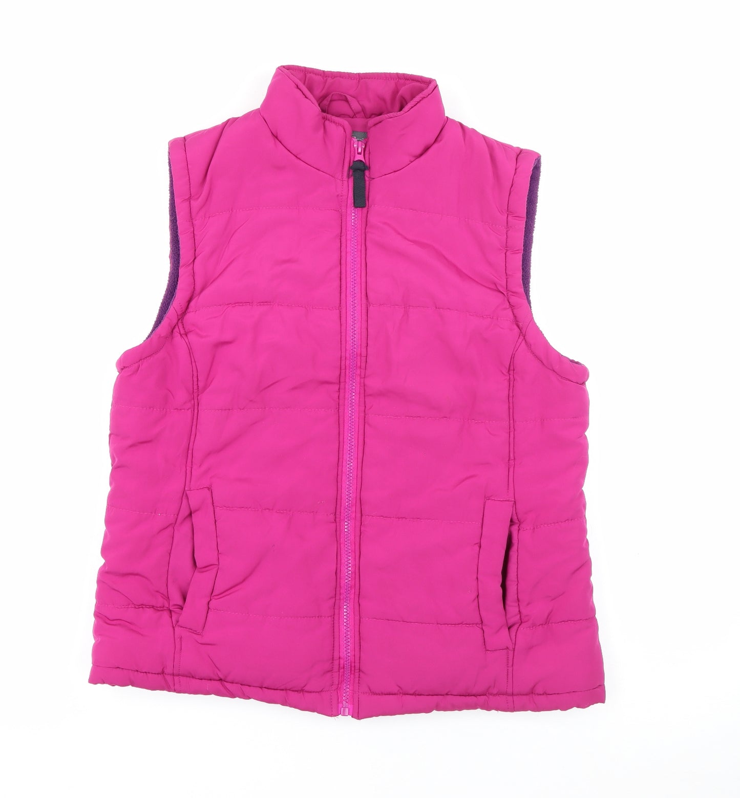 Dales Collection Womens Pink   Gilet Coat Size 14  Zip