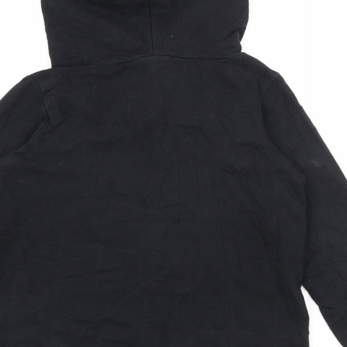 Coccodrillo Girls Black  Cotton Pullover Hoodie Size 11 Years  Zip